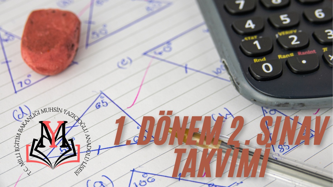 1. Dönem 2. Sınav Takvimi